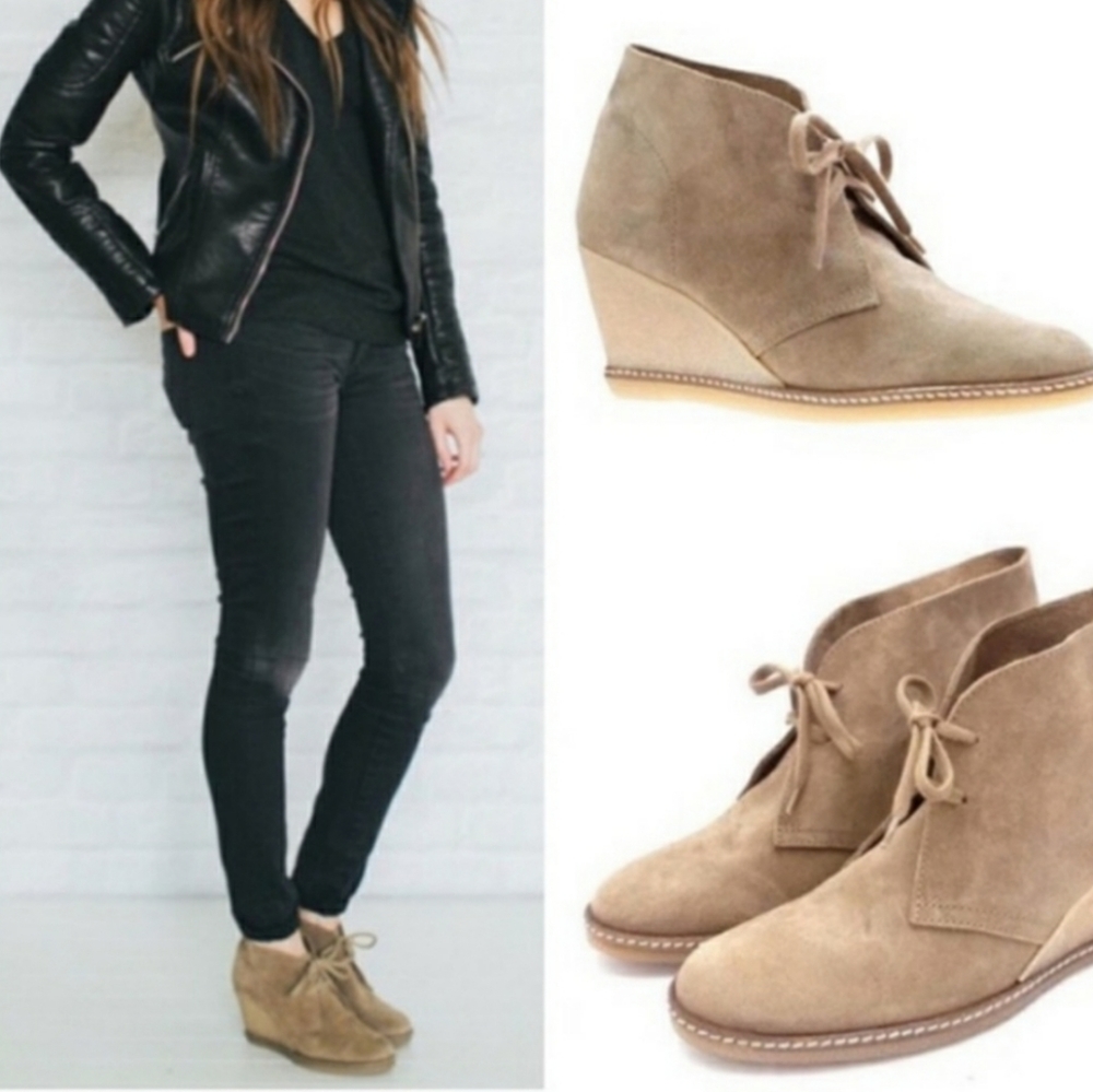 J. Crew MacAlister Wedge Boots Womens Size 8